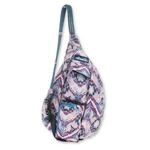 KAVU Purple Ikat Mini Rope Sling Bag Backpack Purse - Never used